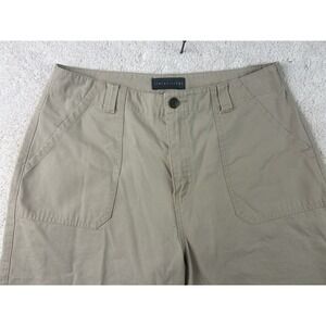 Women's Relativity‎ Sage Khaki Capri Cargo Pants Size 10 100% Cotton School